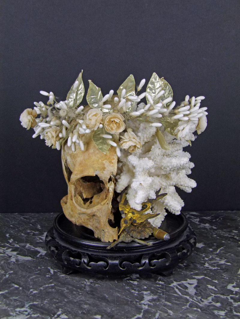 marion-laurent-art-memento-mori-souviens-toi-que-tu-es-mortel Souviens-toi que tu es mortel Remember that you are mortal 2017 16x18x18 cm